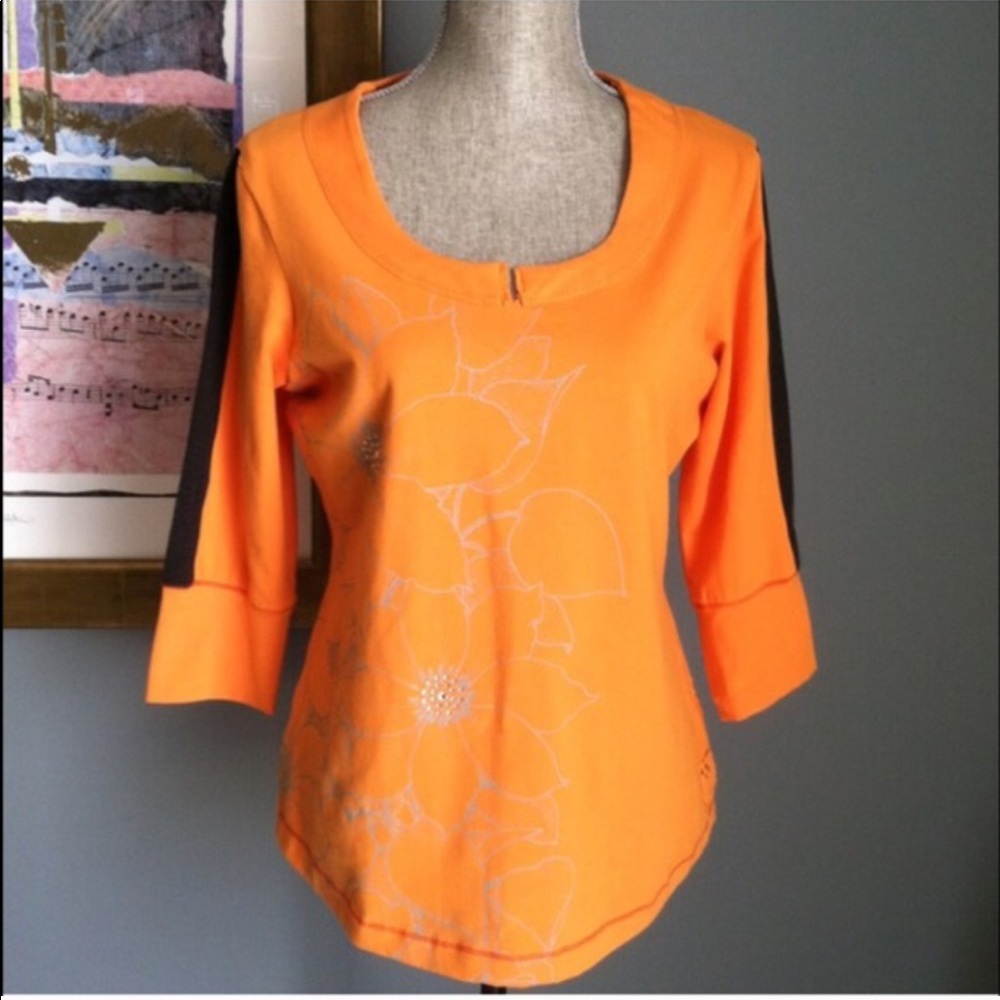 Halcyon Rhinestone Floral Top